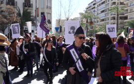 Desfile del 6 de marzo en Alicante por el «Día internacional de la mujer»