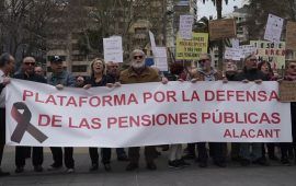 Manifestación de l@s pensionistas. Alacant 17M 2018